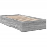  The Living Store Posteljni okvir s predali siva sonoma 90x190 cm inženirski les - Posteljni Okvir, (21498175) | Shoptok.si