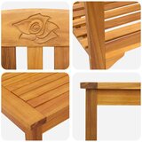  Set namještaja s jastukom 3 pcs Prirodna Čvrsto drvo akacije | shoptok.hr