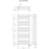  Vertaduro - Kupatilski radijator sa termostatom LUCY 600W 125x50 cm bela | Eponuda.com