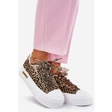 Boto Womens Sneakers On Massive Platform With Decorative Lacing Leopard Brown Zidora | shoptok.hr