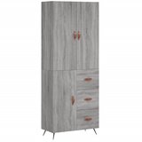  Visoka komoda siva sonome 69,5x34x180 cm od konstruiranog drva | shoptok.hr