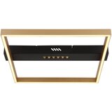 Globo LED stropna svjetiljka Luffy (24 W, Crna, zlatna, Topla bijela, D x Š x V: 43 x 39,2 x 6,9 cm) | shoptok.hr