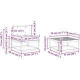  Set vanjskih sofa 7 kom. Bijela i krem | shoptok.hr