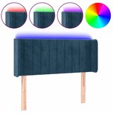  LED uzglavlje tamnoplavo 93x16x78/88 cm baršunasto | shoptok.hr