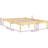 vidaXL Okvir za krevet od masivne borovine 180 x 200 cm UK super king | shoptok.hr