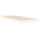  Okvir kreveta bijeli 75 x 190 cm mali od masivne borovine | Eponuda.com