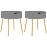 vidaXL noćni ormarići 2 kom sivi 40 x 40 x 56 cm od iverice | shoptok.hr