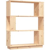 Maison Chic Knjižna omara - Knjižni regal 80x25x101 cm trdna borovina, (21723482) | Shoptok.si