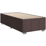  Box spring postelja z vzmetnico temno rjava 90x200 cm blago, (21309100) | Shoptok.si