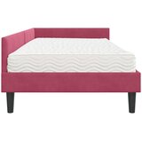  Kutni krevetni okvir s madracem 2 kom. Vinska crvena 90 x 200 cm | Shoptok.si