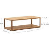 Kave Home Mizica v hrastovem dekorju v naravni barvi 65x140 cm Maymai – | Shoptok.si