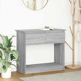 Maison Chic konzolna miza - miza ob steni s predali siva sonoma 85,5x38,5x74,5 cm, (21786425) | Shoptok.si