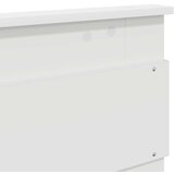  Konstrukcija postelje Bela 200 x 200 cm Masivno borovo les, (5000103846) | Shoptok.si