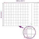 Set ograde za vrt Set od 2 Pocinčani čelik 10 x 0.6 m Izdržljivo | shoptok.hr
