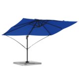 vidaXL Azurno modri senčnik s kandelabrom Azurno moder | Shoptok.si