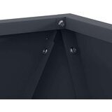  Cvetlično korito Antracit 30 x 30 x 30 cm Jeklo, (5000207298) | Shoptok.si