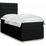  Box spring krevet s madracem crni 90x190 cm od tkanine | shoptok.hr