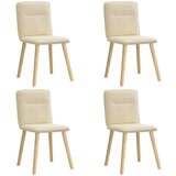  Jedilni stoli 4 kosi krem blago, (21822569) | Shoptok.si