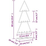  Kovinska novoletna jelka za dekoriranje črna 60 cm, (20887195) | Shoptok.si