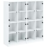 vidaXL Regal za knjige s vratima bijeli 136 x 37 x 142 cm drveni | shoptok.hr
