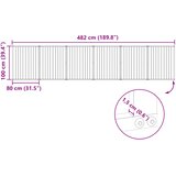 Vrata za pse 6 pcs Crna 80 x 100 cm Cinkani čelik | shoptok.hr