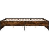  Okvir kreveta boja hrasta 140x200 cm konstruirano drvo i metal | shoptok.hr