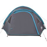 vidaXL Šotor za kampiranje za 4 osebe moder 300x250x132 cm 185T taft | Shoptok.si