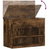  Klupa za cipele dimljeni hrast 60x30x45 cm konstruirano drvo | shoptok.hr