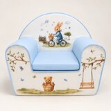 Tri Drugara Foteljica za decu Zeka plava 48x48x36 cm Cene