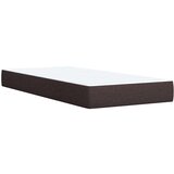  Box spring postelja z vzmetnico temno rjava 90x200 cm blago, (21309100) | Shoptok.si
