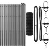 vidaXL Euro Ograda s 13 Stupova 0.6x25 m Galvanizirani Čelik Siva Cijene