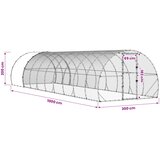  Kokošinjac Srebrna 1000 x 300 x 200 cm Pocinčani čelik | shoptok.hr