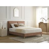 Bobochic Paris Prašno rožnata oblazinjena oblazinjena zakonska postelja z letvenim dnom 140x190 cm Mara – | Shoptok.si