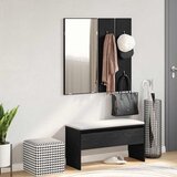  Set namještaja za predsoblje 4 pcs Crni hrast Konstruirano drvo Cijene