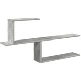 vidaXL Stenska polica Betonsko siva 122 x 18 x 60 cm Inženirski les, (5000307338) | Shoptok.si