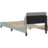  Okvir za krevet Dover svijetlosivi 90x190 cm baršun | Shoptok.si