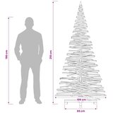  Drveno božićno drvce KOTKA 210 cm Masivna borovina Prirodno | shoptok.hr