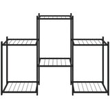  Stalak za cvijeće 83 x 25 x 60 cm crni željezni | Eponuda.ba