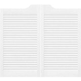 vidaXL Swing Doors Louvred Design 1 par Bela 90x100 cm | Shoptok.si