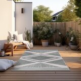 Elle Decoration Zelena/kremno bela zunanja preproga 80x150 cm Gemini – | Shoptok.si