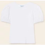 Mayoral Dječja pamučna majica kratkih rukava boja: bijela