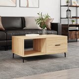 vidaXL Klubska mizica sonoma hrast 90x50x40 cm konstruiran les Cene