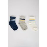 Defacto baby boy 3 pack cotton long socks cene