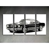  Ručno slikane slike na platnu pop art ford mustang | ePonuda.com