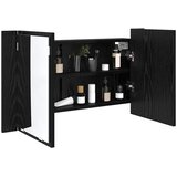  Kupaonski ormar s ogledalom Zidne Crni hrast 80 x 12 x 45 cm | shoptok.hr