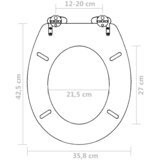  Toaletna daska s mekim zatvaranjem 2 kom MDF crna | shoptok.hr