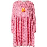 Zwillingsherz Obleka 'Jujetta' svetlo oranžna / roza / svetlo roza / bela | Shoptok.si