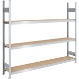hofe Sestavljivi regal z velikimi policami z iverkami, višina 2000 mm, širina 2250 (2 x 1125) mm, obremenitev bloka 1200 kg, globina 400 mm, osnovni r | Shoptok.si