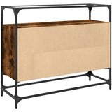  Komoda sa staklenom površinom boja hrasta 98x35x81 cm drvena | Eponuda.ba