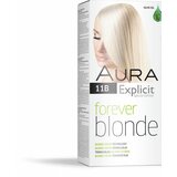 Aura set za trajno bojenje kose forever blonde 11B special light beige blonde Cene